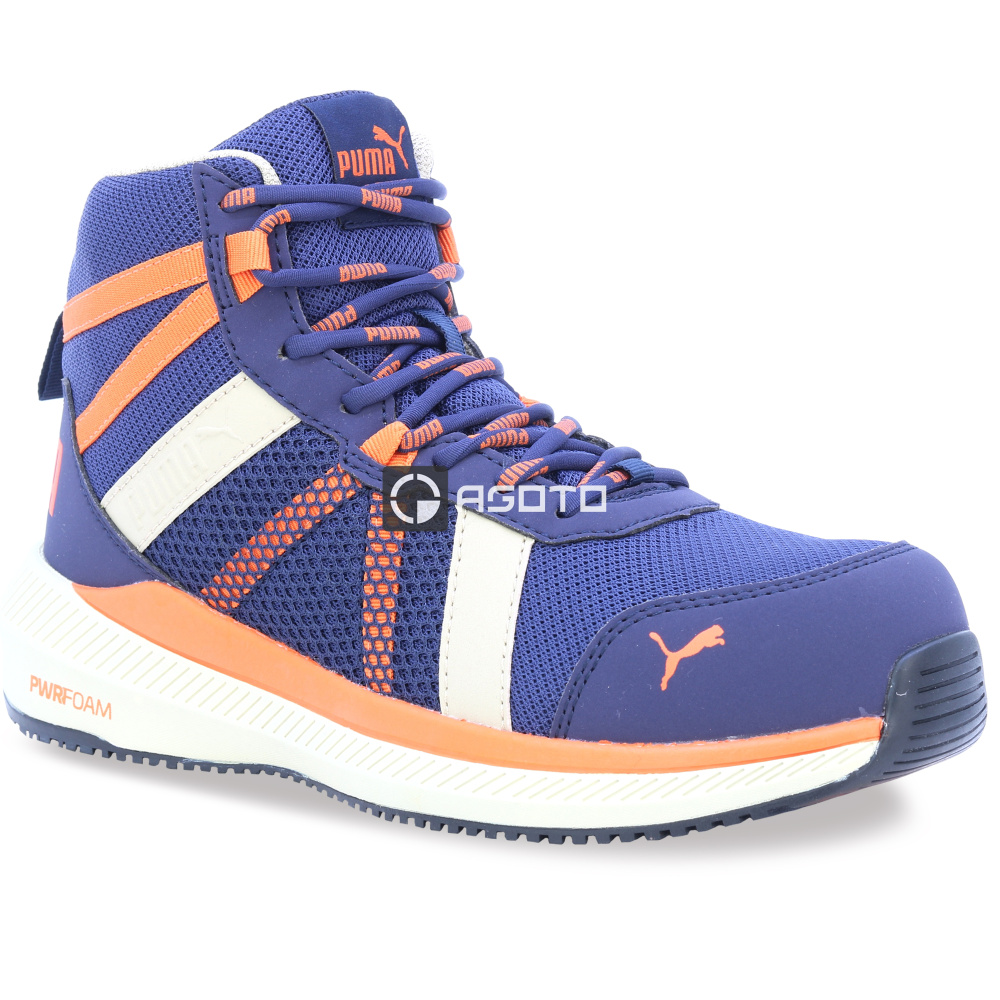 detail Sicherheitsschuhe PUMA Rival Mid S1P ESD blue/orange