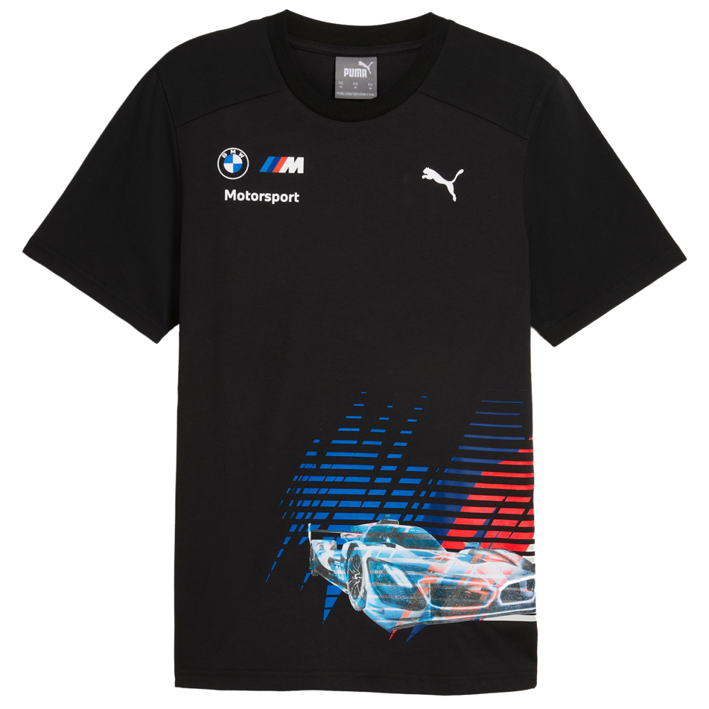 detail T-Shirt PUMA BMW Motorsport USA Race 100% Cotton